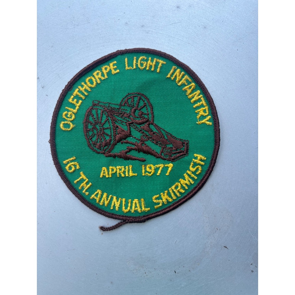 Vintage 1977 Oglethorpe Light Infantry 16th Annual Skirmish Cannon Patch Green